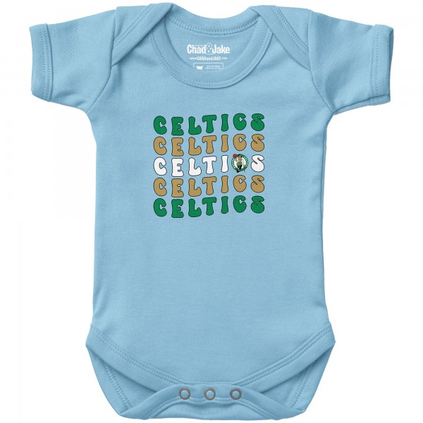 Newborn & Малышам Boston Celtics Chad & Jake Light Blue Groovy Bodysuit