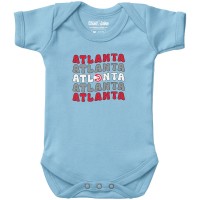 Newborn & Малышам Atlanta Hawks Chad & Jake Light Blue Groovy Bodysuit