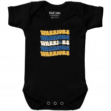 Newborn & Малышам Golden State Warriors Chad & Jake Black Groovy Bodysuit