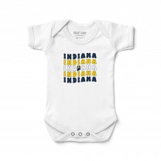 Newborn & Малышам Indiana Pacers Chad & Jake White Groovy Bodysuit
