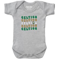 Newborn & Малышам Boston Celtics Chad & Jake Heather Gray Groovy Bodysuit