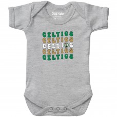 Newborn & Малышам Boston Celtics Chad & Jake Heather Gray Groovy Bodysuit