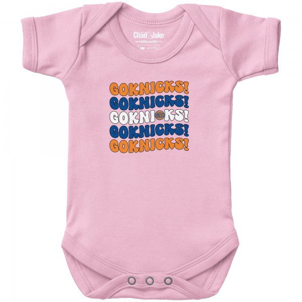 Newborn & Малышам New York Knicks Chad & Jake Light Pink Groovy Bodysuit