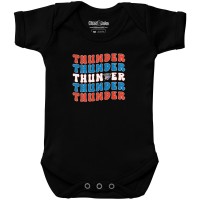 Newborn & Малышам Oklahoma City Thunder Chad & Jake Black Groovy Bodysuit