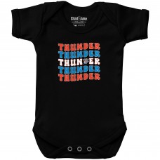 Newborn & Малышам Oklahoma City Thunder Chad & Jake Black Groovy Bodysuit