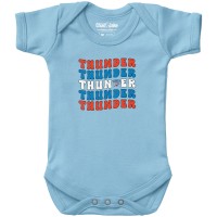 Newborn & Малышам Oklahoma City Thunder Chad & Jake Light Blue Groovy Bodysuit