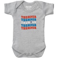Newborn & Малышам Oklahoma City Thunder Chad & Jake Heather Gray Groovy Bodysuit