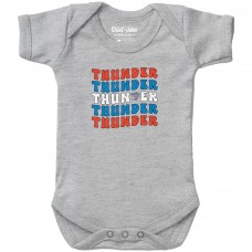 Newborn & Малышам Oklahoma City Thunder Chad & Jake Heather Gray Groovy Bodysuit