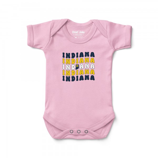 Newborn & Малышам Indiana Pacers Chad & Jake Light Pink Groovy Bodysuit