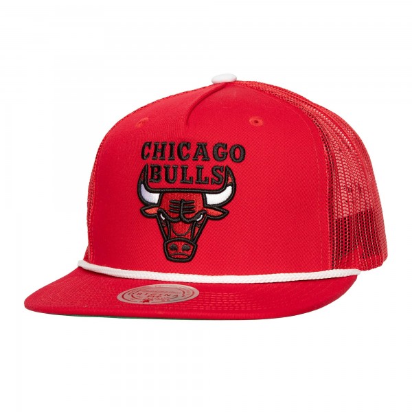 Бейсболка Chicago Bulls Mitchell & Ness Roper Meshback Trucker - Red