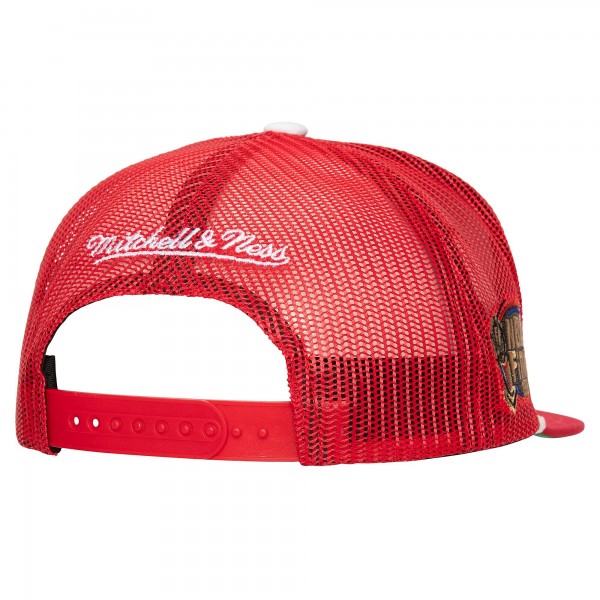 Бейсболка Chicago Bulls Mitchell & Ness Roper Meshback Trucker - Red