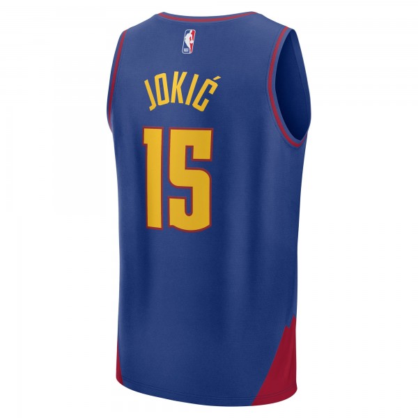 Джерси Denver Nuggets Nikola Jokic Fanatics Blue Fast Break Replica Player - Statement Edition