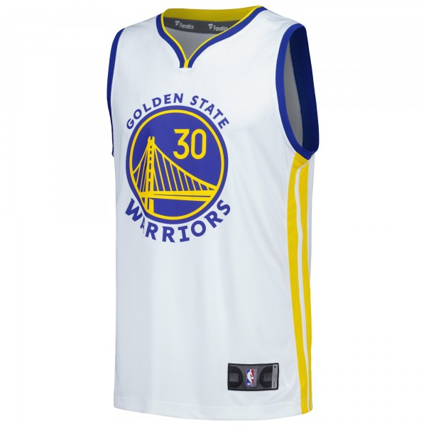 Джерси Golden State Warriors Stephen Curry Fanatics White Fast Break Replica Player - Association Edition