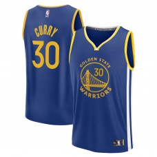 Подростковая Golden State Warriors Stephen Curry Fanatics Royal Fast Break Replica Player Jersey - Icon Edition