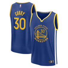 Джерси Golden State Warriors Stephen Curry Fanatics Royal Fast Break Replica - Icon Edition