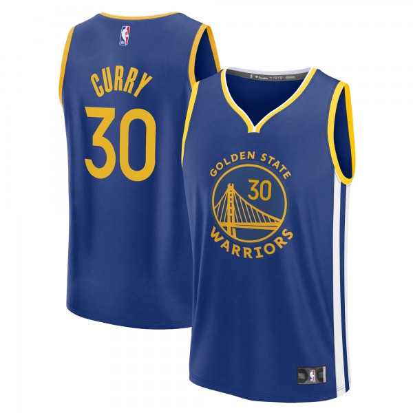 Игровая джерси Golden State Warriors Stephen Curry Fanatics Royal Fast Break Replica - Icon Edition