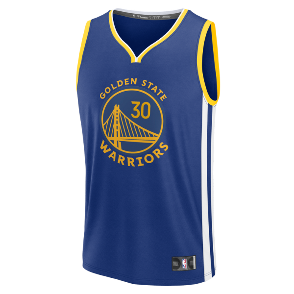 Джерси Golden State Warriors Stephen Curry Fanatics Royal Fast Break Replica - Icon Edition