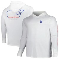 Los Angeles Dodgers Vineyard Vines White Long Sleeve Hoodie T-Shirt