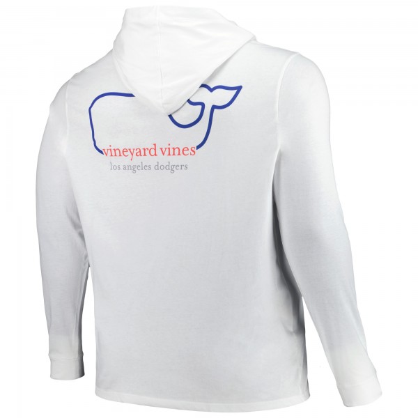 Los Angeles Dodgers Vineyard Vines White Long Sleeve Hoodie T-Shirt
