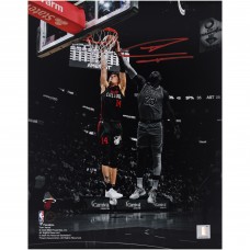 Tyler Herro Miami Heat Autographed Fanatics Authentic 11 x 14 Spotlight Dunk vs. Los Angeles Lakers Photograph