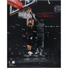 Tyler Herro Miami Heat Autographed Fanatics Authentic 16 x 20 Spotlight Dunk vs. Los Angeles Lakers Photograph