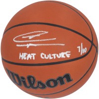 Мяч Tyler Herro Miami Heat Autographed Authentic Wilson NBA Official Game with Heat Culture Inscription - Limited Edition of 10