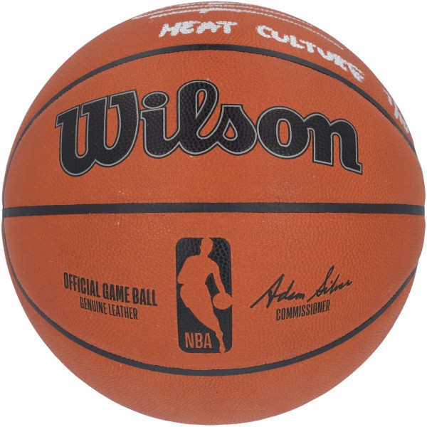 Мяч Tyler Herro Miami Heat Autographed Authentic Wilson NBA Official Game with Heat Culture Inscription - Limited Edition of 10