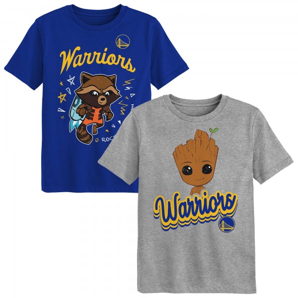 Preschool Golden State Warriors Two-Piece Guardians Of The Galaxy T-Shirt Set