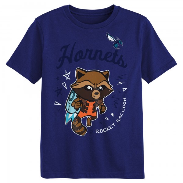 Preschool Charlotte Hornets Two-Piece Guardians Of The Galaxy T-Shirt Set