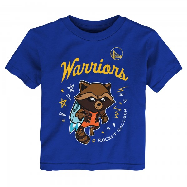 Toddler Golden State Warriors Heather Gray Two-Piece Guardians Of The Galaxy T-Shirt Set