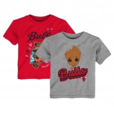 Toddler Chicago Bulls Heather Gray Two-Piece Guardians Of The Galaxy T-Shirt Set