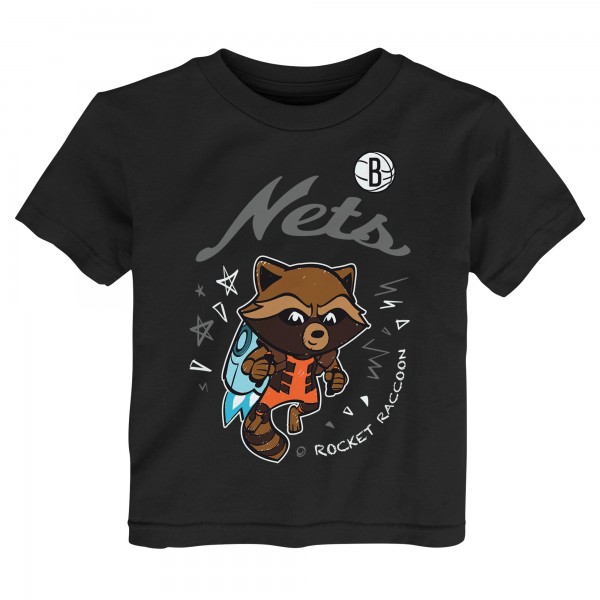 Toddler Brooklyn Nets Heather Gray Two-Piece Guardians Of The Galaxy T-Shirt Set