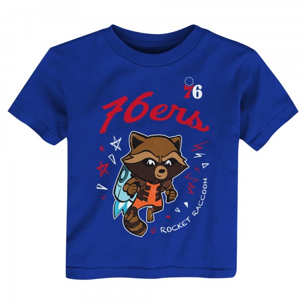 Toddler Philadelphia 76ers Heather Gray Two-Piece Guardians Of The Galaxy T-Shirt Set