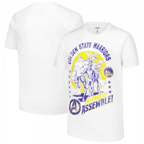 Футболка Golden State Warriors Youth NBA x Marvel Avengers Squad - White