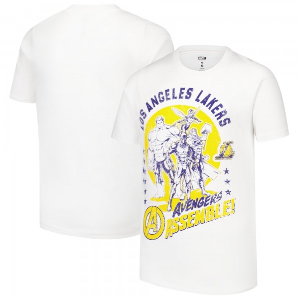 Футболка Los Angeles Lakers Youth NBA x Marvel Avengers Squad - White