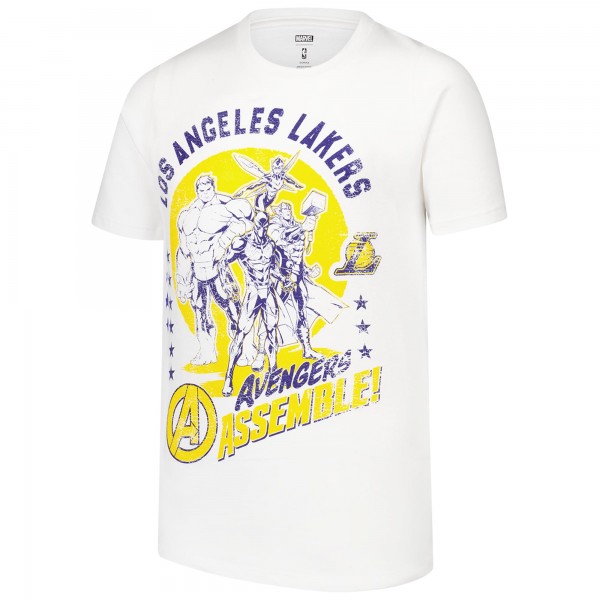 Футболка Los Angeles Lakers Youth NBA x Marvel Avengers Squad - White