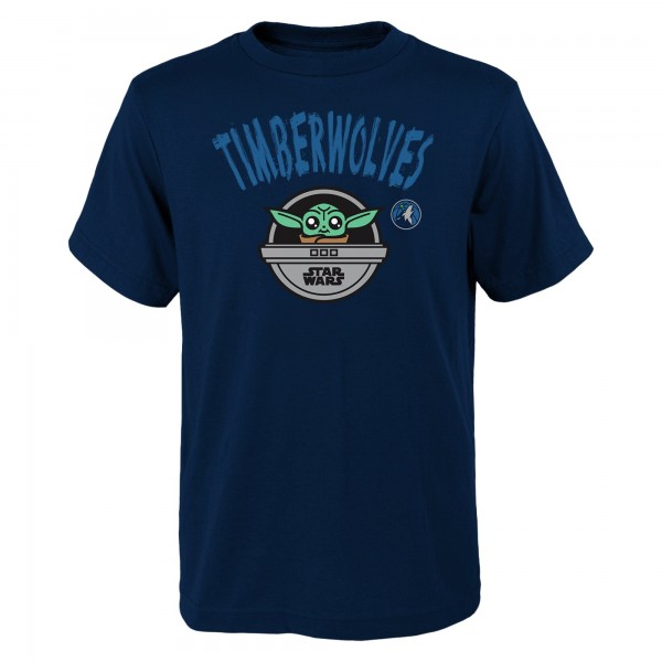 Футболка Minnesota Timberwolves Youth Star Wars The Child - Navy