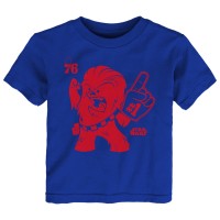Toddler Philadelphia 76ers Royal Star Wars Chewie #1 Fan T-Shirt