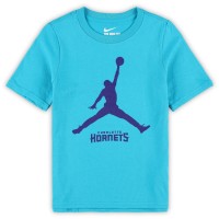 Preschool Charlotte Hornets Jordan Brand Teal Essential Jumpman T-Shirt