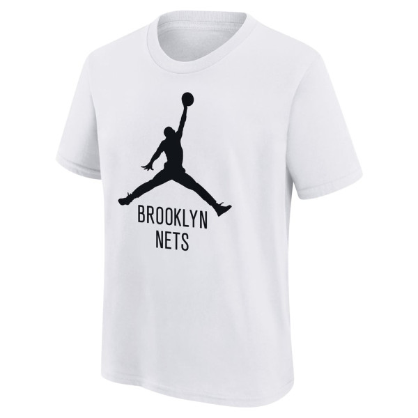 Детская футболка Brooklyn Nets Jordan Brand White Essential Jumpman Logo