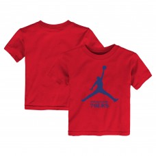 Toddler Philadelphia 76ers Jordan Brand Red Essential Jumpman T-Shirt