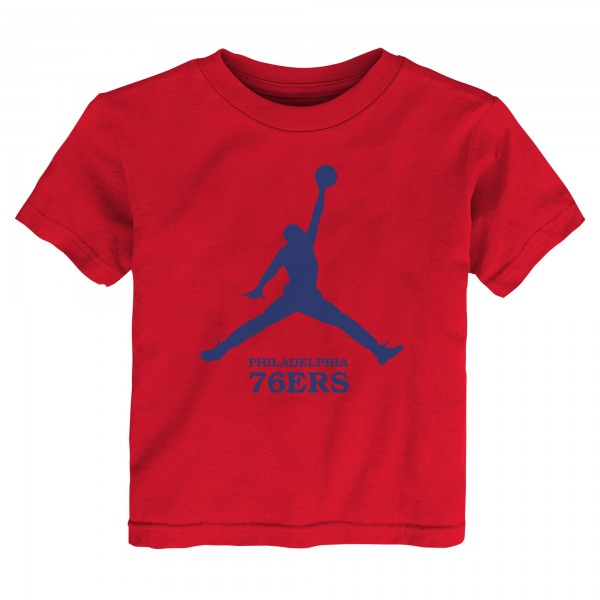 Toddler Philadelphia 76ers Jordan Brand Red Essential Jumpman T-Shirt