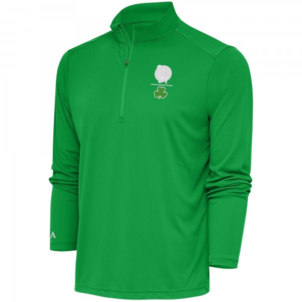 Кофта на короткой молнии Boston Celtics Antigua Shamrock Tribute - Kelly Green