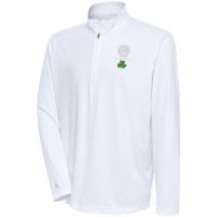 Кофта на короткой молнии Boston Celtics Antigua Shamrock Tribute - White