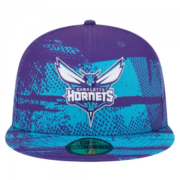 Бейсболка Charlotte Hornets New Era Tip-Off 59FIFTY - Purple
