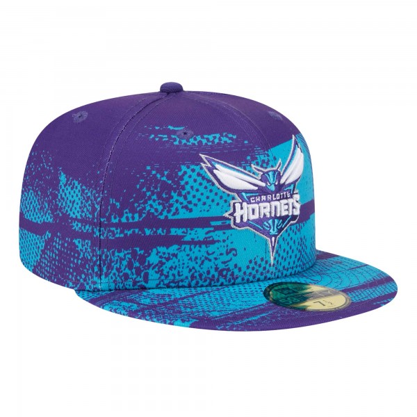 Бейсболка Charlotte Hornets New Era Tip-Off 59FIFTY - Purple