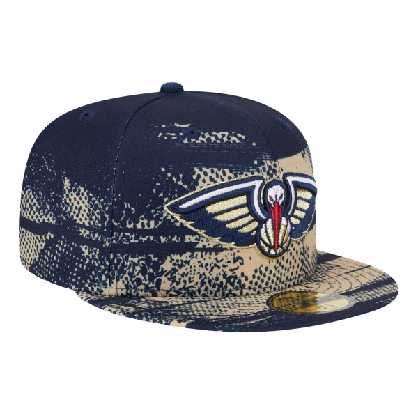 Бейсболка New Orleans Pelicans New Era Navy Tip-Off 59FIFTY