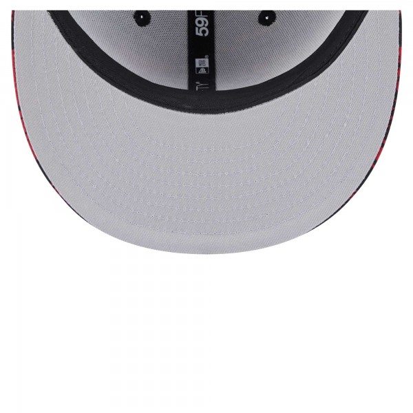 Бейсболка Miami Heat New Era Black Tip-Off 59FIFTY