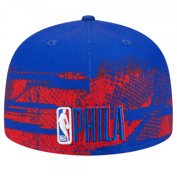 Бейсболка Philadelphia 76ers New Era Royal Tip-Off 59FIFTY