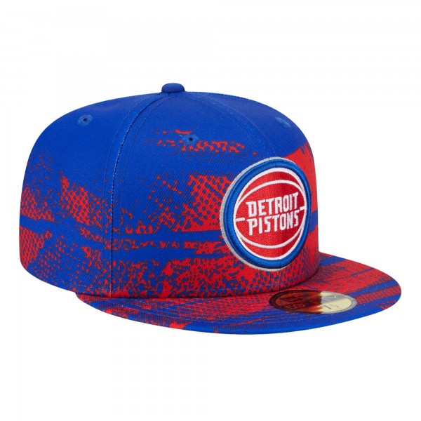 Бейсболка Detroit Pistons New Era Blue Tip-Off 59FIFTY